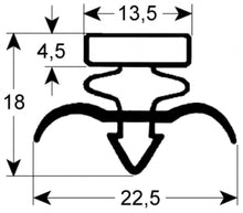 refrigeration gasket profile 9171 W 526mm L 1420mm plug size suitable for FOSTER