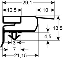 refrigeration gasket profile 9773 W 736mm L 1540mm plug-in suitable for MONDIAL