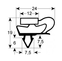 Garnitura frigo profil 9141, dimensiuni L 575x1530mm, masurat intre canale - 902059
