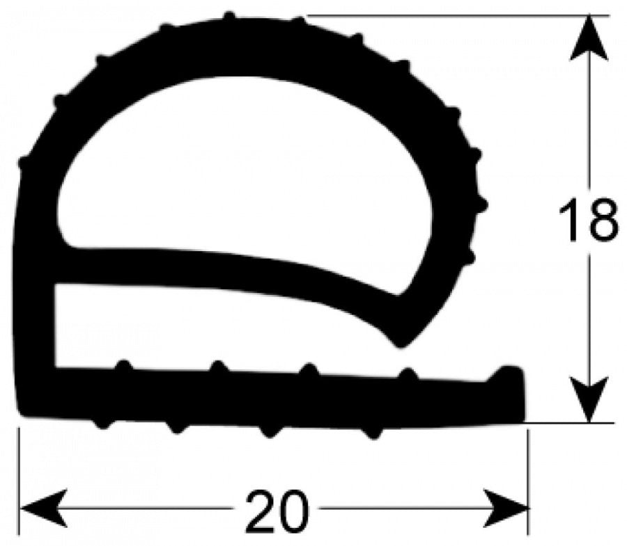 Garnitura camera frigorifica, profil 9160, L 8 m - 902086