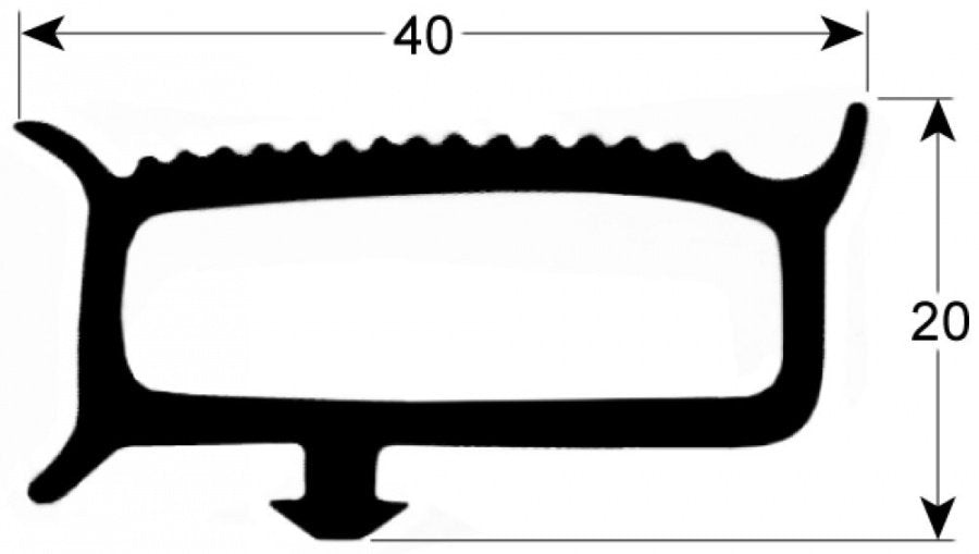 Garnitura frigo, profil 9780, L 6 m - 902088