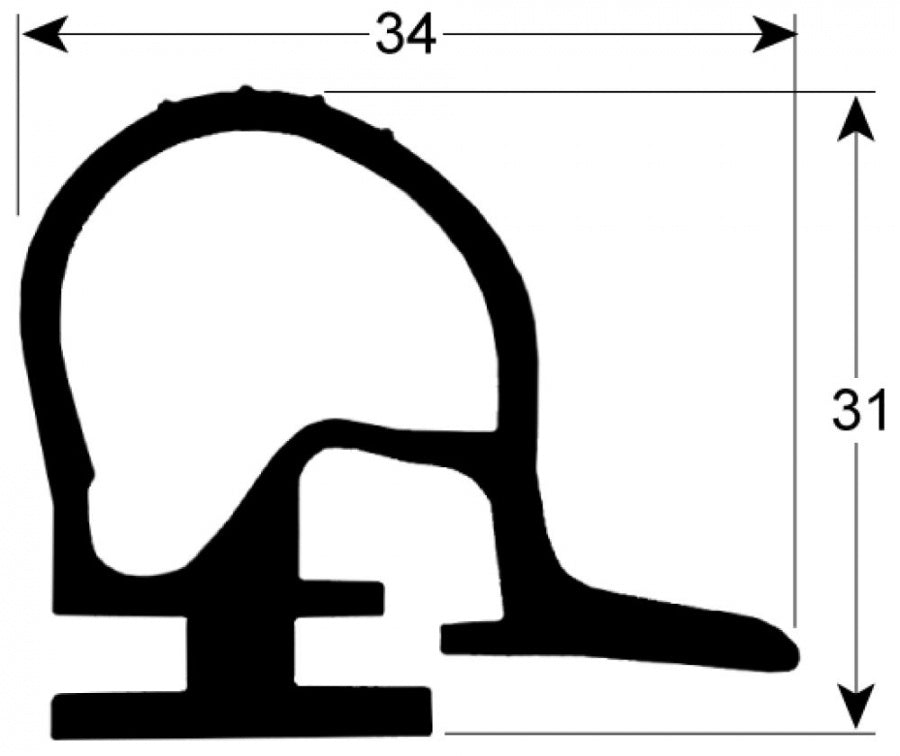 Garnitură cameră frigorifică, profil 9982, lungime 20 m - 902101