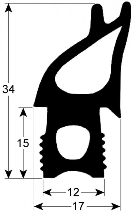 garnitura usa profil 2735 L 490mm L 690mm dimensiuni exterioare P 1