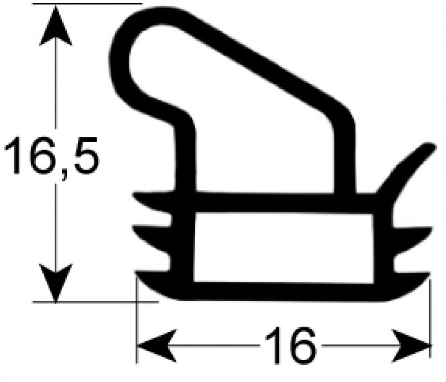 garnitura usa L 560mm L 428mm cu 3 fețe (cu deschidere pe fața lungă)