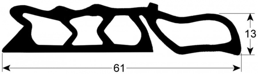 Garnitura pentru carucior tavi pentru cuptor, profil 4090, L 820 mm - 902230