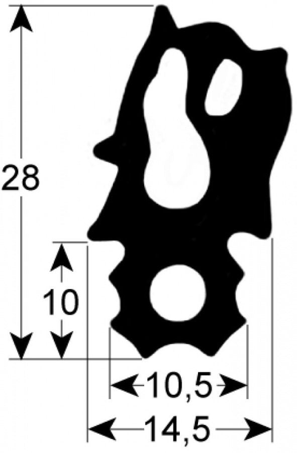 Garnitura termica usa cuptor profil 2733, L 760 x 675 mm, RATIONAL SCC/CM102, model nou 20.02.553P - 902249