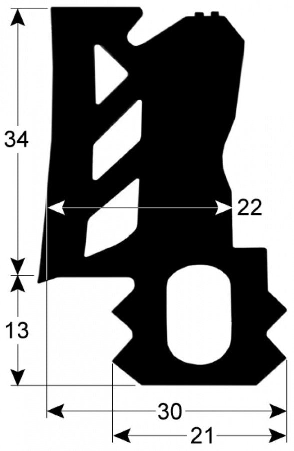 garnitura pentru carucior tavi profil L 630mm P 1