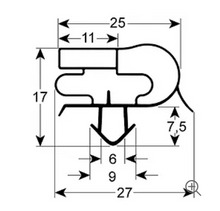 Garnitura frigo profil 9167, dimensiuni pe sant 740 x 1685 mm - 902644