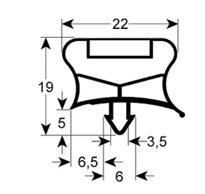 Garnitura frigo profil 9794, dimensiuni pe sant 405 x 600mm - 902658