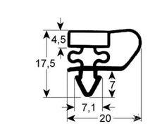 Garnitura frigo profil 9153, dimensiuni pe sant 453 x 593 mm - 902720