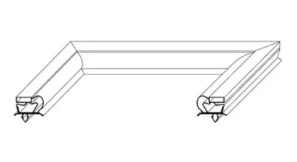 Garnitura frigo semi usa 680x545mm intre canale, dimensiuni exterioare 690x555mm, profil garnitura 9048