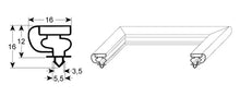 Garnitura frigo profil 9154, 400x500mm intre canale