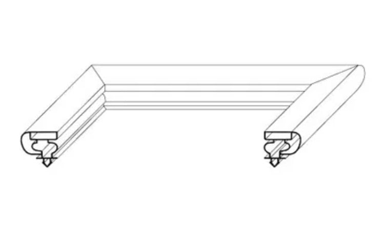 Garnitura frigo profil 9154, 400x500mm intre canale