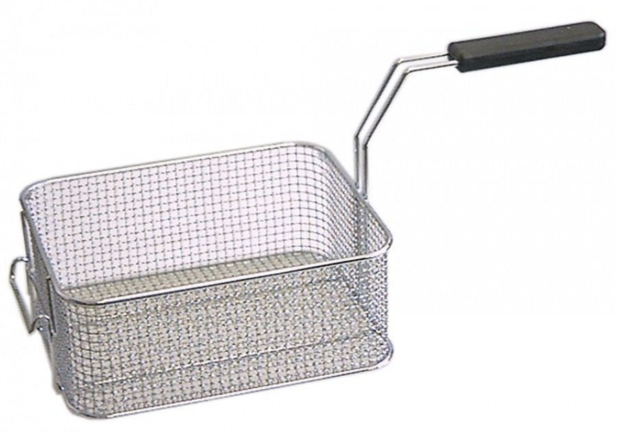 fryer basket L1 265mm W1 210mm H1 105mm L2 480mm H2 147mm H3 205mm chrome-plated steel