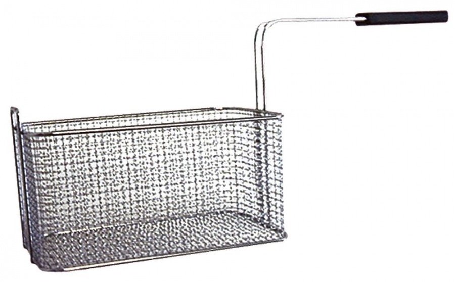 fryer basket L1 275mm W1 160mm H1 135mm chrome-plated steel