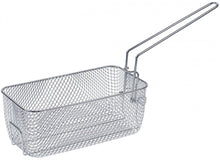 Cos friteuza L 245 mm, latime 140 mm, H 100 mm, din otel cromat, cu maner articulat - 970181