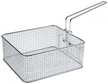 Cos friteuza 245 mm, latime 220 mm, H 95 mm, cu maner articulat, din otel cromat - 970186