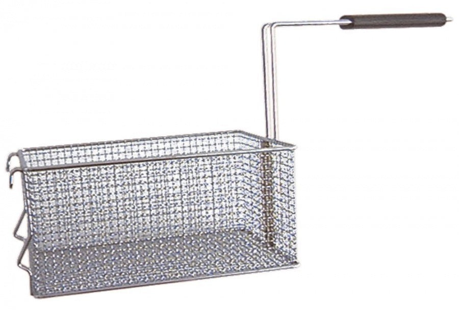 fryer basket L1 265mm W1 180mm H1 120mm L2 480mm H2 215mm chrome-plated steel