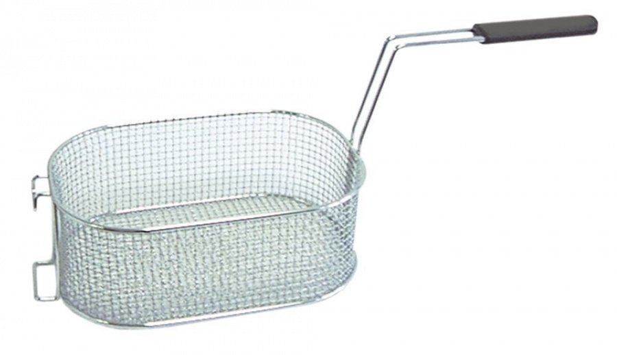 fryer basket L1 280mm W1 200mm H1 100mm chrome-plated steel