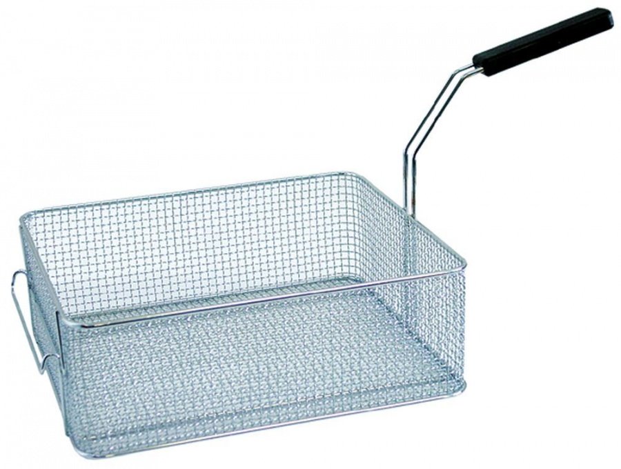 fryer basket L1 330mm W1 300mm H1 120mm chrome-plated steel