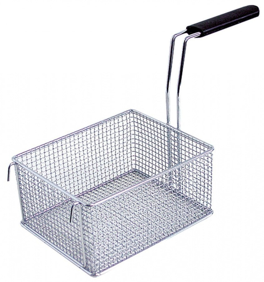 fryer basket L1 225mm W1 180mm H1 110mm L2 395mm H3 250mm chrome-plated steel