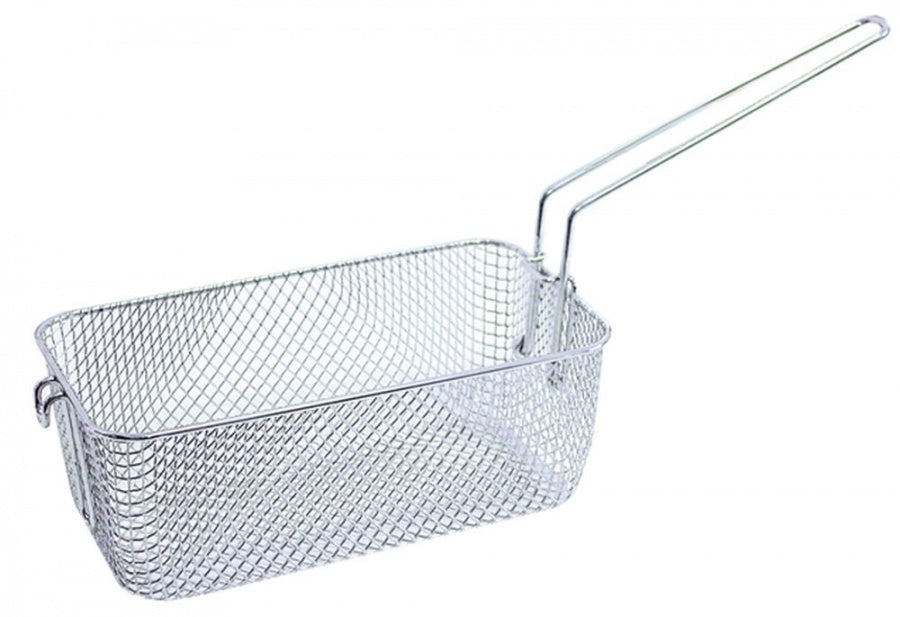 fryer basket L1 260mm W1 135mm H1 100mm chrome-plated steel