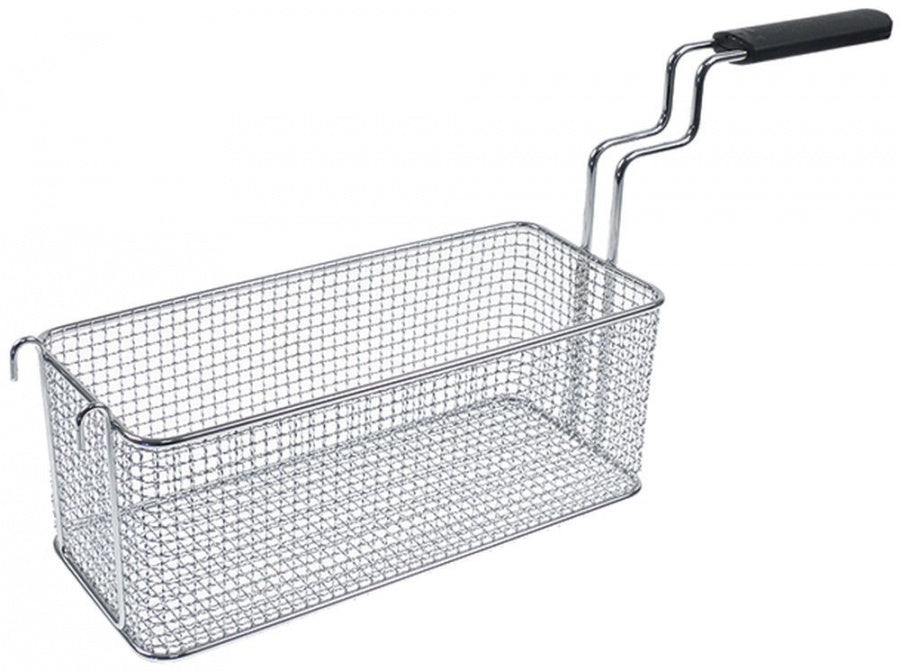 fryer basket L1 310mm W1 130mm H1 120mm chrome-plated steel