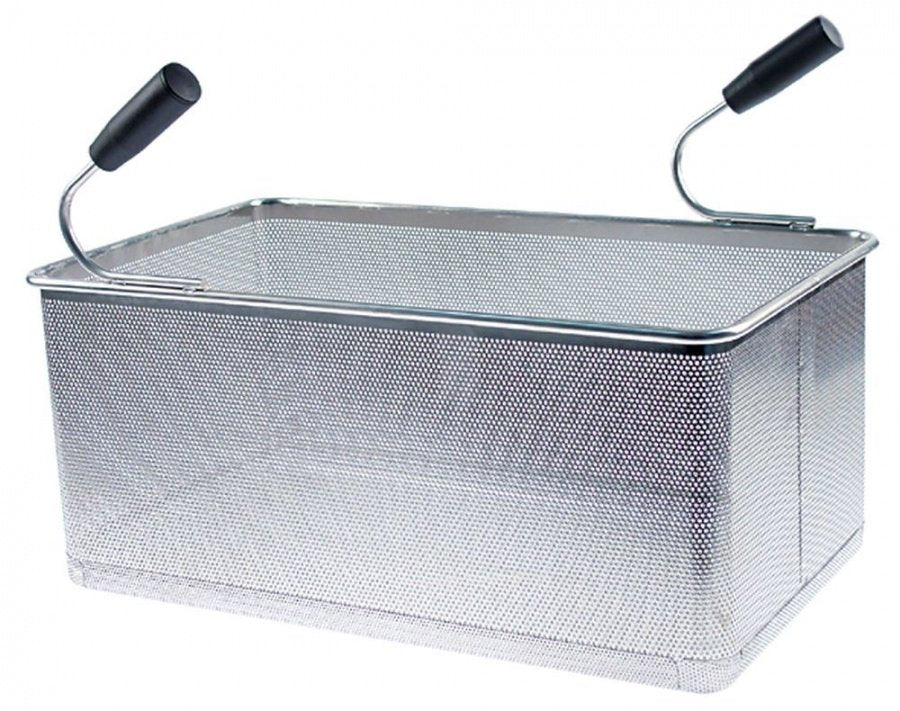pasta basket L1 495mm W1 290mm H1 215mm H3 357mm stainless steel