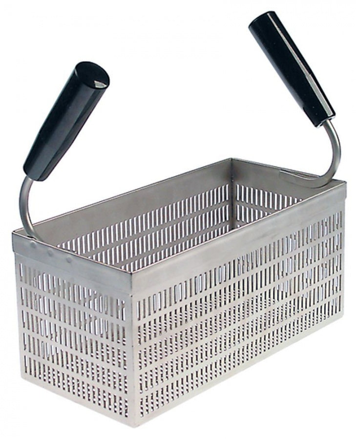 pasta basket L1 288mm W1 142mm H1 135mm H3 290mm stainless steel