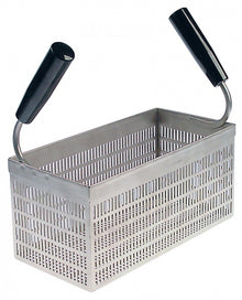 pasta basket L1 288mm W1 142mm H1 135mm H3 290mm stainless steel