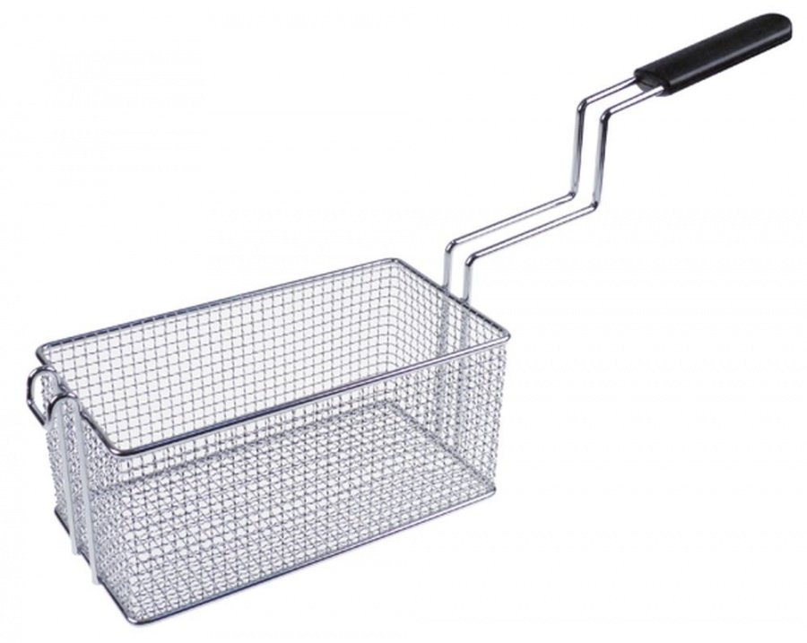 fryer basket L1 260mm W1 135mm H1 120mm chrome-plated steel