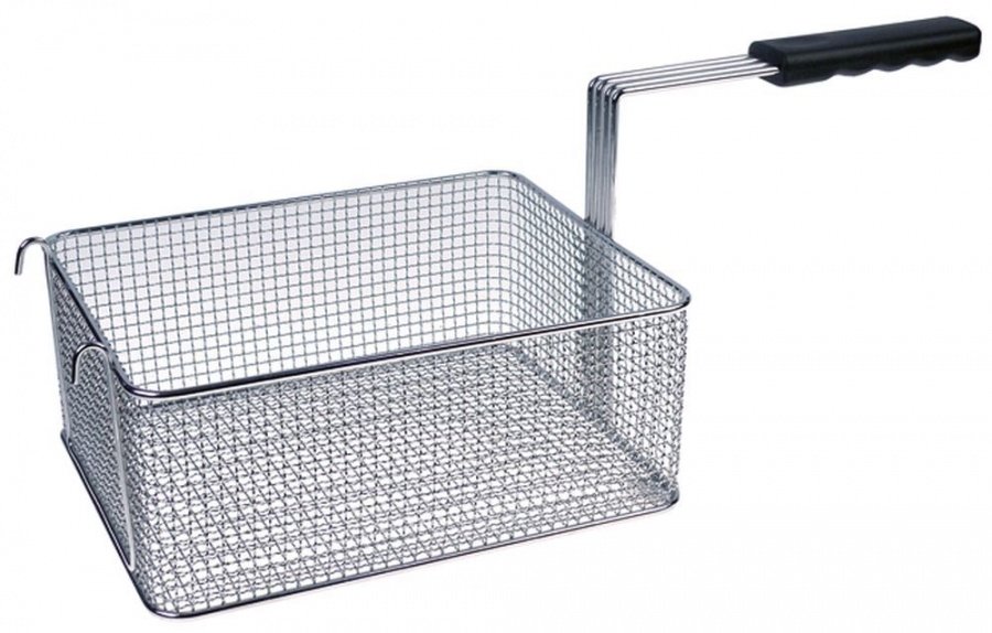 fryer basket L1 260mm W1 220mm H1 100mm chrome-plated steel