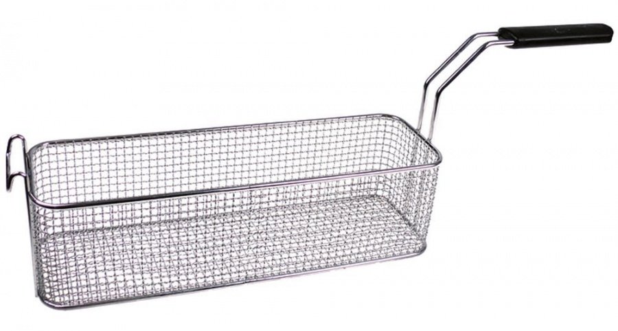 fryer basket L1 365 mm W1 115 mm H1 100 mm chrome-plated steel