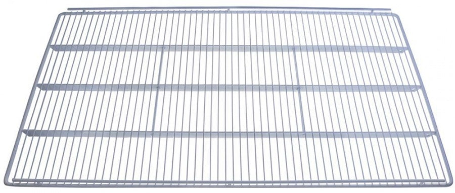 grid shelf W 550mm L 900mm H 35mm varnished incl. 4 shelf supports wire gauge frame 8mm