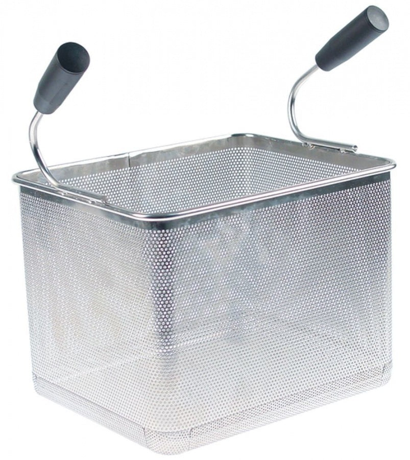 pasta basket L1 240mm W1 290mm H1 200mm H2 340mm stainless steel
