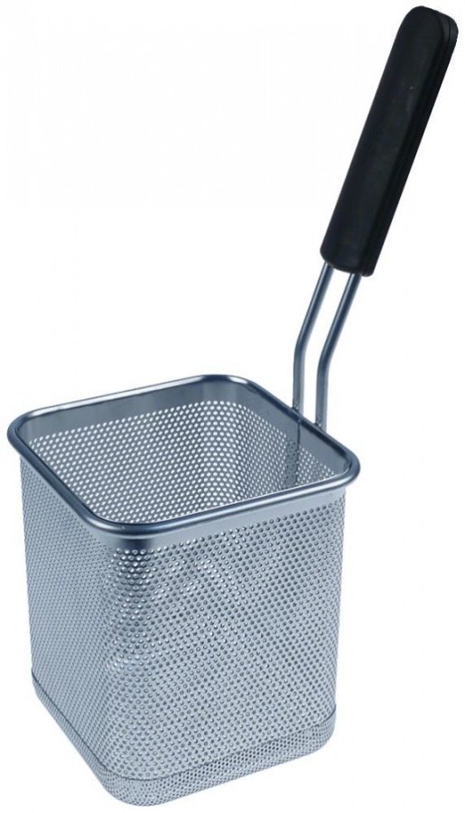 pasta basket L1 140mm W1 140mm H1 160mm H3 360mm stainless steel
