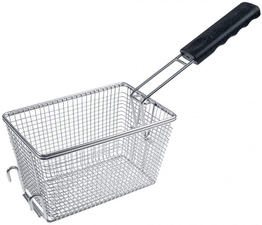 fryer basket W1 140mm L1 210mm H1 125mm chrome-plated steel
