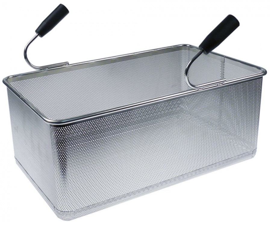 pasta basket H1 200mm W1 290mm L1 490mm size GN 1/1 H2 340mm stainless steel