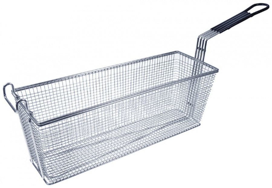 fryer basket W1 144mm L1 435mm H1 155mm chrome-plated steel