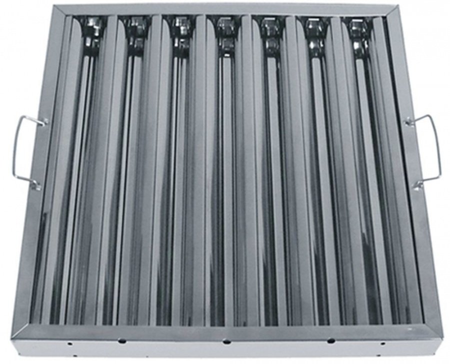 flame guard filter W 395mm H 395mm thickness 48mm size inch 16x16x2" AISI 304