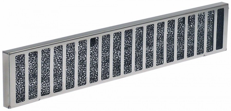 filtru de aer L 415mm L 73mm Î 15mm oțel inoxidabil pentru cuptor combinat cu aburi