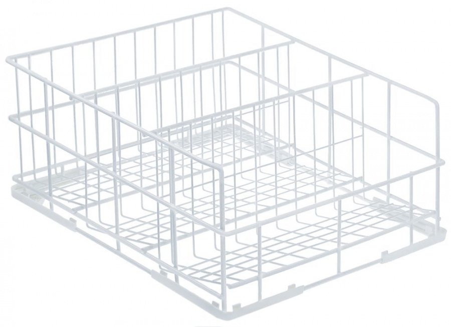 glass basket L 370mm W 370mm H 170mm number of rows 3 inclined bottom