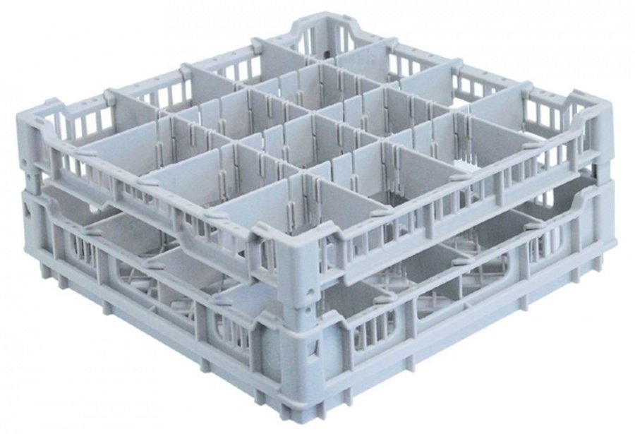 glass basket L 395mm W 395mm number of glasses 16 H 200mm usable height 180mm