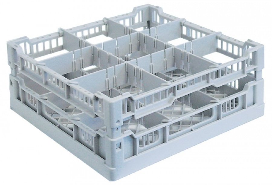 glass basket L 396mm W 396mm number of glasses 9 H 200mm usable height 180mm