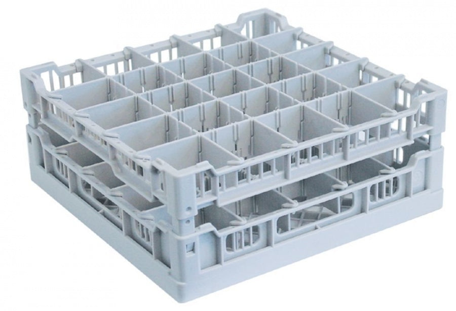 Cos pentru pahare L 396 x 396 mm, H 200 mm, 25 de pahare, 68x68 mm - 971075