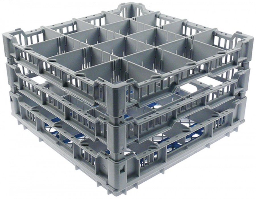 glass basket L 395mm W 395mm number of glasses 16 H 230mm usable height 195mm
