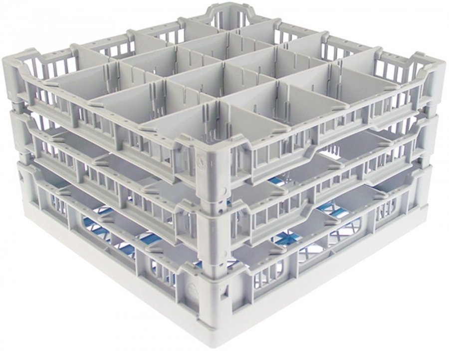 glass basket L 396mm W 396mm number of glasses 16 H 230mm usable height 195mm