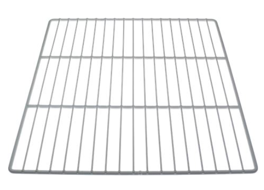 Grilaj-raft frigider 530 x 550 mm, H 11,5 mm, din otel cu strat de protectie din plastic gri - 971256