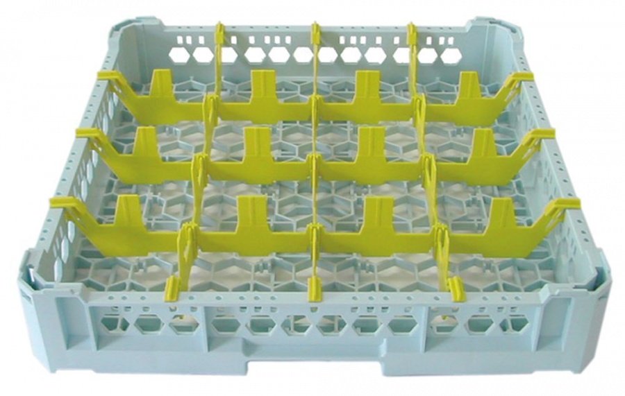 glass basket GASTROTOP L 500mm W 500mm number of glasses 16 H 100mm usable height 75mm