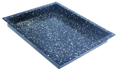 gastronorm plate GN 2/3, 325 x 354 mm, H 60 mm, enamelled steel - 993007